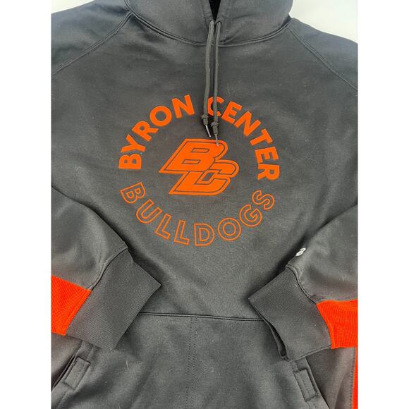 Byron Center Sweatshirt Hooded Unisex Adult Medium BC Black Orange Hooded School - Picture 2 of 8